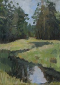 Oil Painting Australian landscape near Forrest