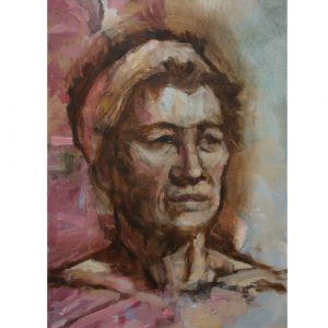 portrait in oil of female