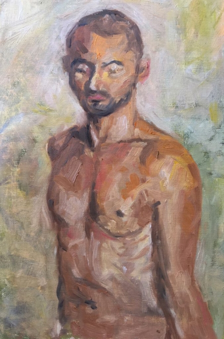 Male nude bust.